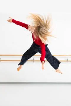 Female dancer in action Stock Photos