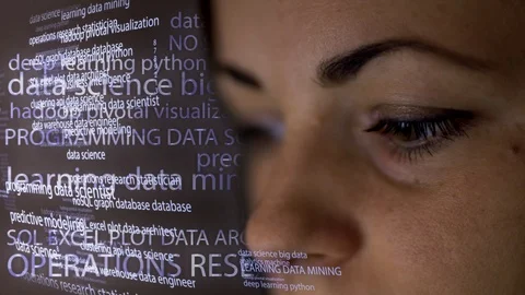 Female data scientist Stock Footage 87572004