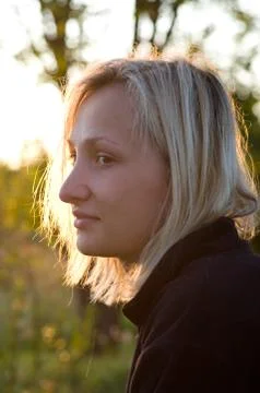 Female on a decline. Stock Photos