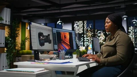 Female developer creates Mars based virtual station using AI tech 스톡 사진