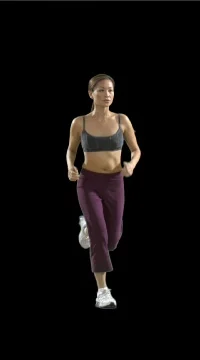 Female Distance Runner  Stock Footage 79925