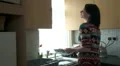 Female doing the washing up HD Footage