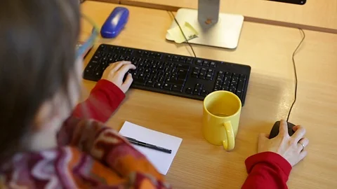 Female engineer in glasses Video stock 70114611