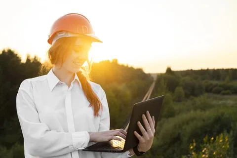 Female engineer 스톡 사진