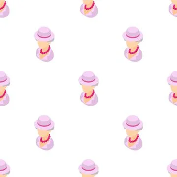 Female english pattern seamless vector Stock Illustration