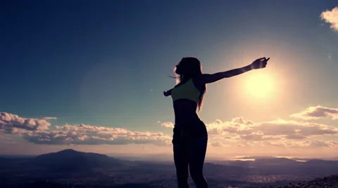 Female Enjoying The Sun Video stock 33579028