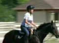 Female Equestrian Student SD Footage