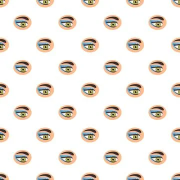 Female eye with blue eyeshadow pattern background 스톡 일러스트