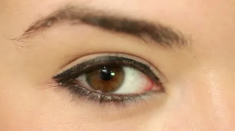 Female eye Stock Footage 24637246
