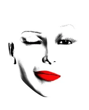 Female Face Stock Illustration