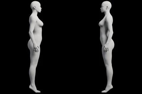 Female figure model standing in studio grid Ilustração Stock