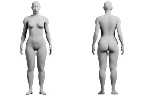 Female figure model in studio pose Illustrazione stock