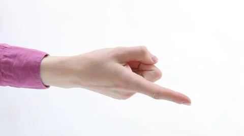 Female finger indicating something Stock Footage 61449082
