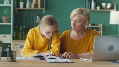 Female Freelancer Working Remotely Using Laptop Remote Work and Modern Education Stock Footage 164177203