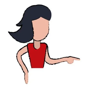 Female funny dancing entertain Stock Illustration