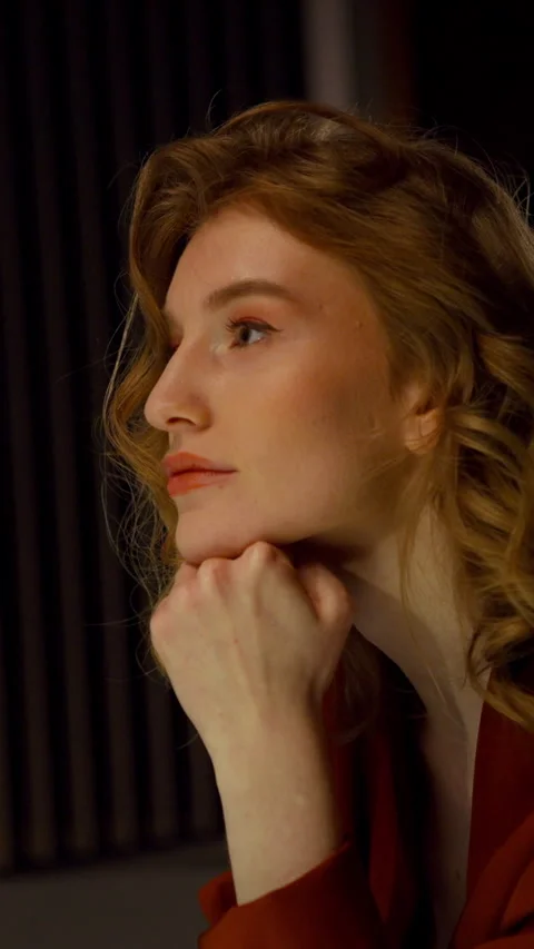 Female game developer works on level design on her personal computer Stock Footage 274673374