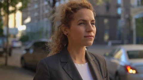 Female going outdoors Stock Footage 90717138