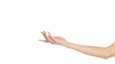 Female hand appears in the frame Stock Footage 251468128