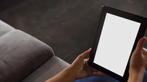 Female hand busy browsing tablet. Talking to each other via online chat. Video Stock Footage 137046441