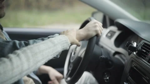 Female hand caressing male arm on car st... | Stock Video | Pond5