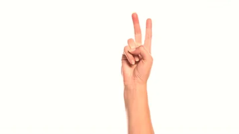 A female hand counts from one to five Stock Footage 146073114