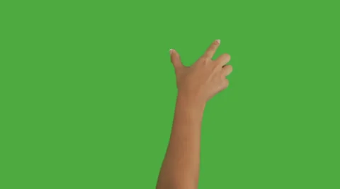 A female hand doing touch screen gestures, pinching to zoom in Video stock 34027239