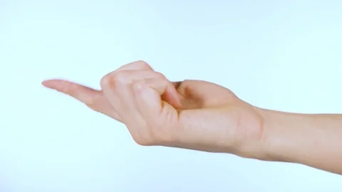 Female hand gestures to come and exits f... | Stock Video | Pond5