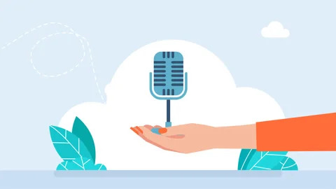 Female hand holding a mic. Broadcasting. Woman singing song holding mic in hand 库存影片 340628699
