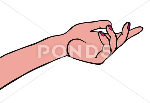 Female hand Stock Illustration