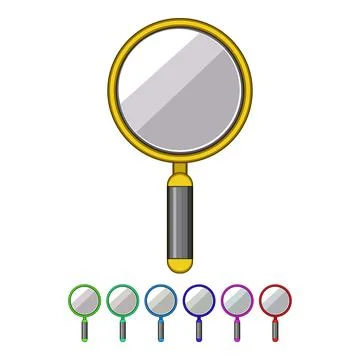 Female hand mirror cartoon vector graphic Stock Illustration
