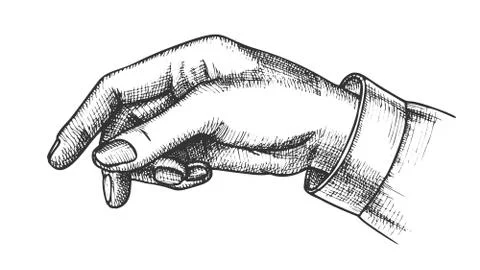 Female Hand Pointer Finger Showing Gesture Stock Illustration