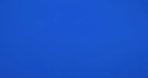Female hand showing push screen gestures on blue screen Stock Footage 82854043