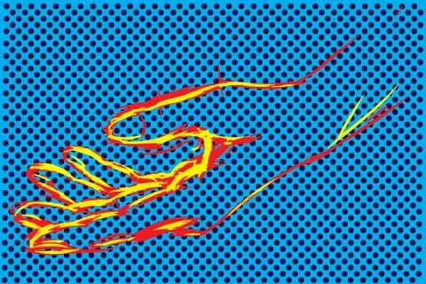 Female hand vector Stock Illustration