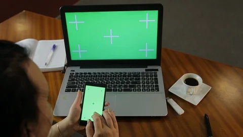Female hands are typing a message on the smartphone screen. Stock Footage 121407918