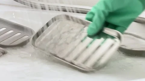 Female Hands Cleaning Objects in Bathroom, Hygiene and Housekeeping 4k 動画素材 308809124