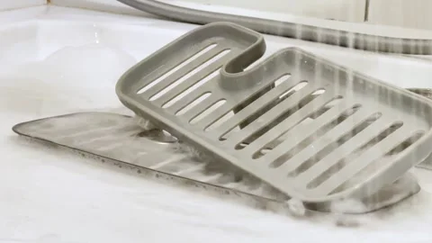 Female Hands Cleaning Objects in Bathroom, Hygiene and Housekeeping  動画素材 308809125