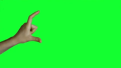 Female hands on green screen. Vidéo 71304173