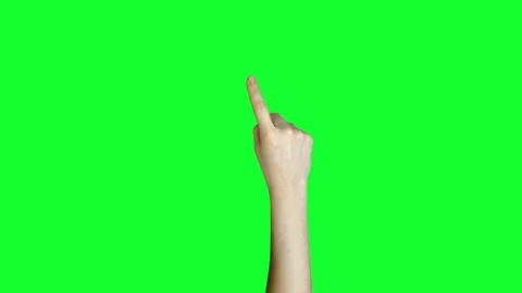 Female hands on green screen. Stock Footage 71304408