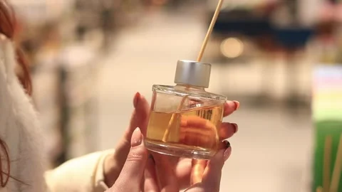 Female hands holding an aroma diffuser, close-up Stock Footage 270155217