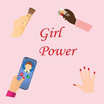 Female hands Stock Illustration