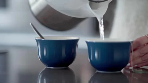 Female hands making tea Stock Footage 257465297