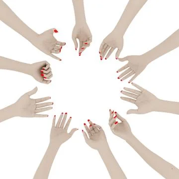 Female  hands Stock Photos