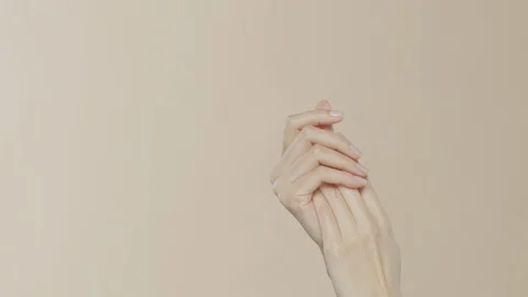 Female hands on simple background Stock-Footage 102225059
