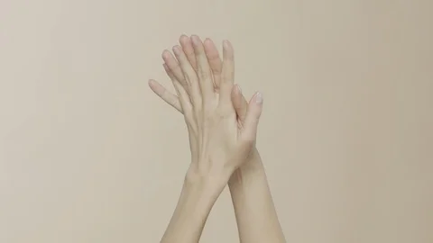 Female hands on simple background Stock-Footage 102263179