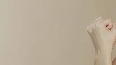 Female hands on simple background Stock-Footage 102264075