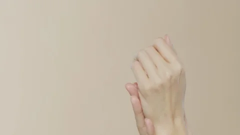 Female hands on simple background Stock-Footage 102266996