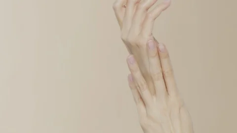 Female hands on simple background Stock-Footage 102267139
