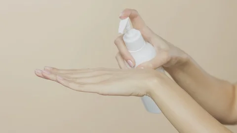 Female hands on simple background Stock-Footage 102323436