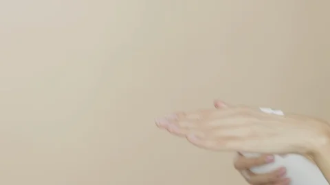 Female hands on simple background Stock-Footage 102323987