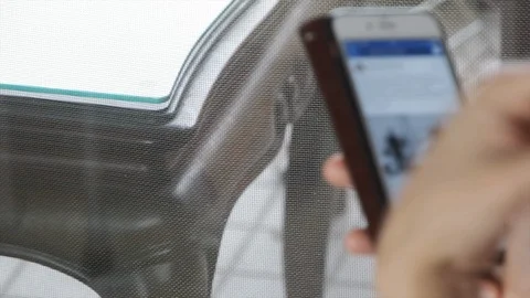 Female hands with smartphone Stock Footage 91325360